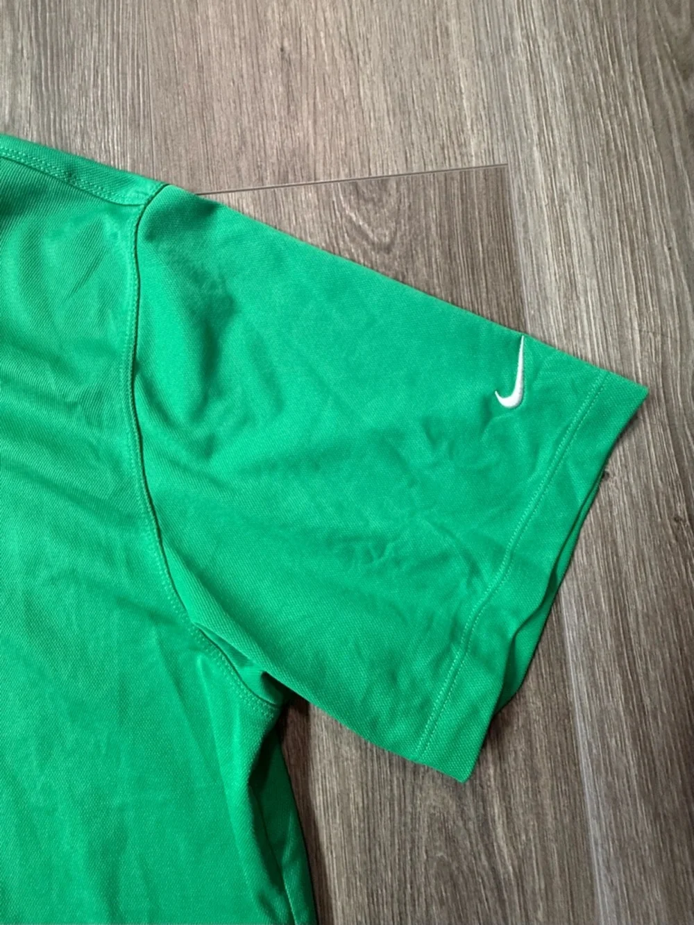 Nike Golf Green Polo & Navy/Green Stripe Polo Set Short Sleeve XL Dri Fit - Picture 6 of 11